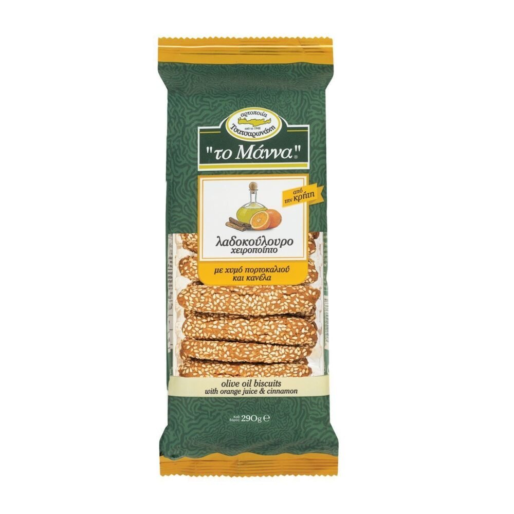 Mana Breadsticks with Olive Oil and Orange Juice 290gr