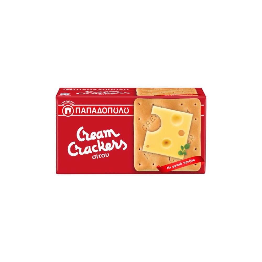 Papadopoulos Cream Crackers Wheat 140gr