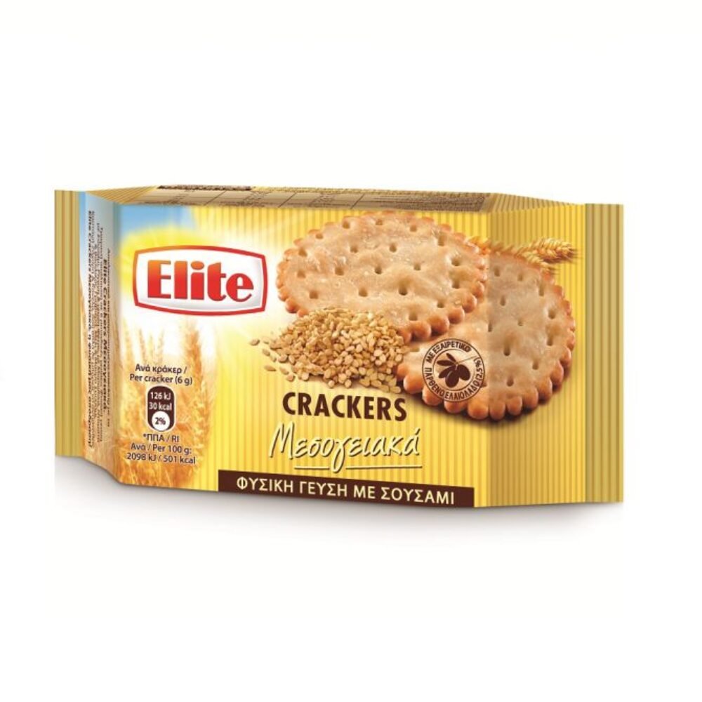 Elite Mediterranean Crackers Sesame 105gr