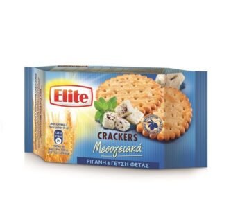 Elite Mediterranean crackers oregano & feta cheese 105gr