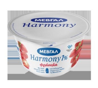 Mevgal Yogurt with fruits strawberry 1% fat 170gr