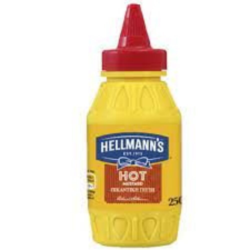 Hellmanns Hot Mustard 250gr