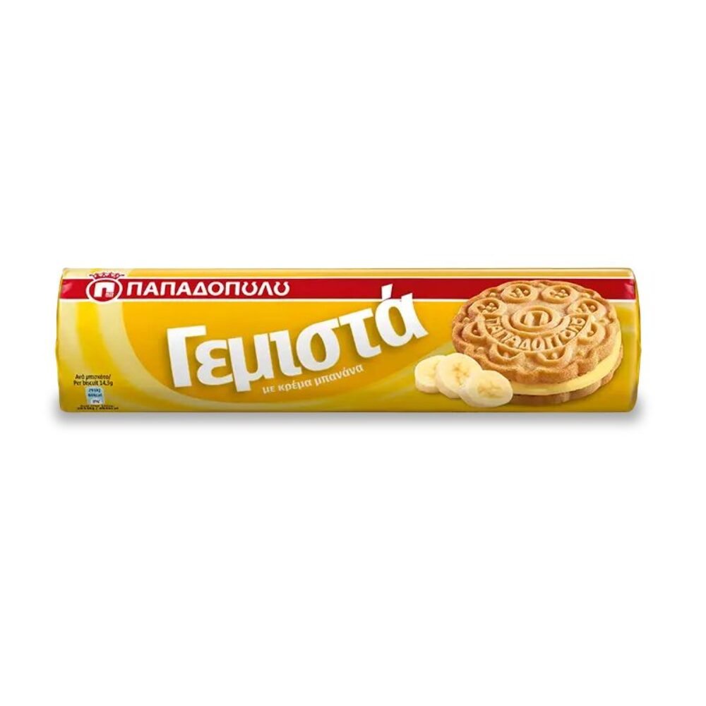 Papadopoulos Sandwich Bisquits with Banana 200gr