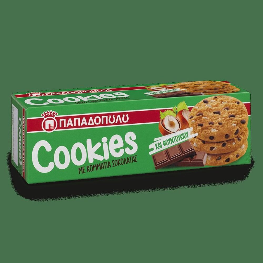 Papadopoulos Cookies with Hazelnut & Chocolate 180gr