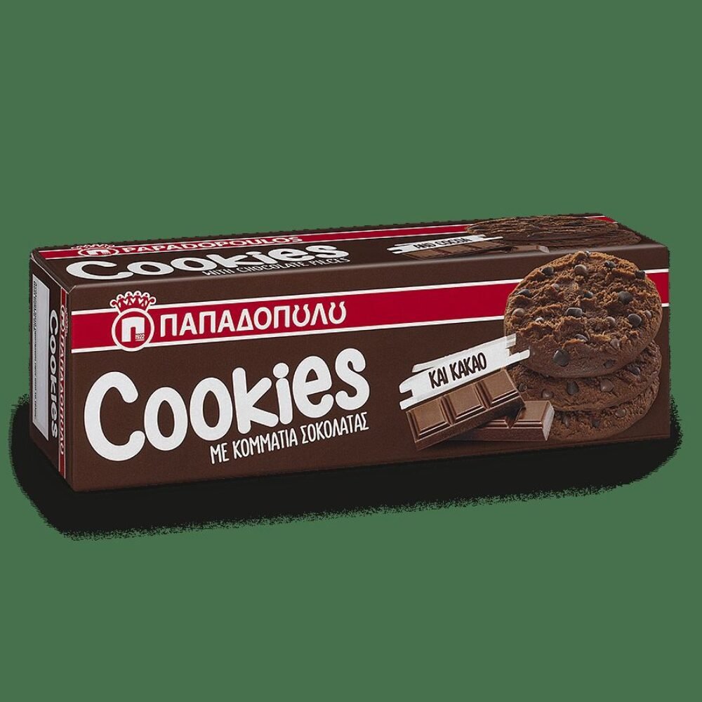 Papadopoulos Cookies with Chocolate & Cocoa 180gr
