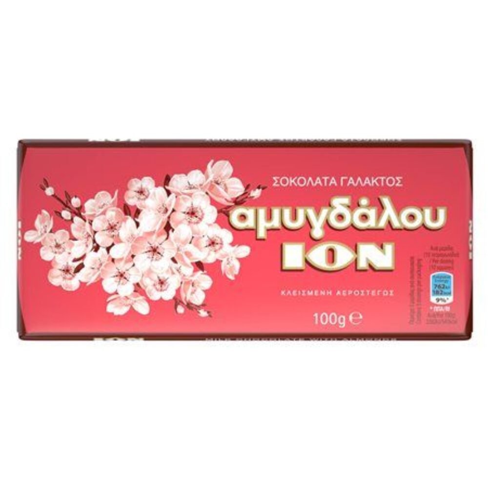 ION Milk Chocolate with Almonds 100gr
