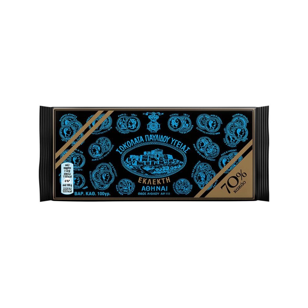 Paylidi Dark Chocolate 70% Cocoa 100gr