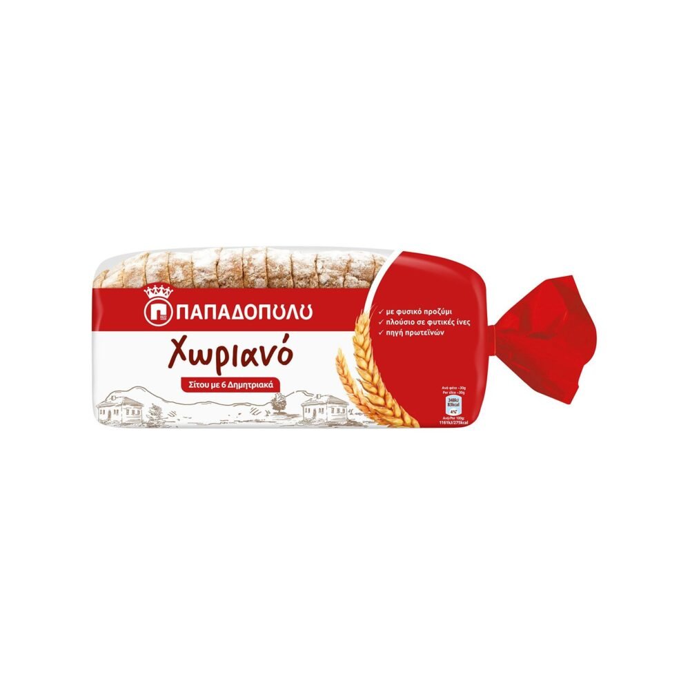 Papadopoulos Sliced Bread with 6 Cereals 500gr