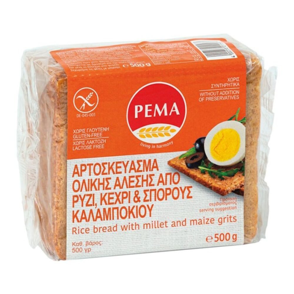 Pema Rice Bread with Maize grits 500gr