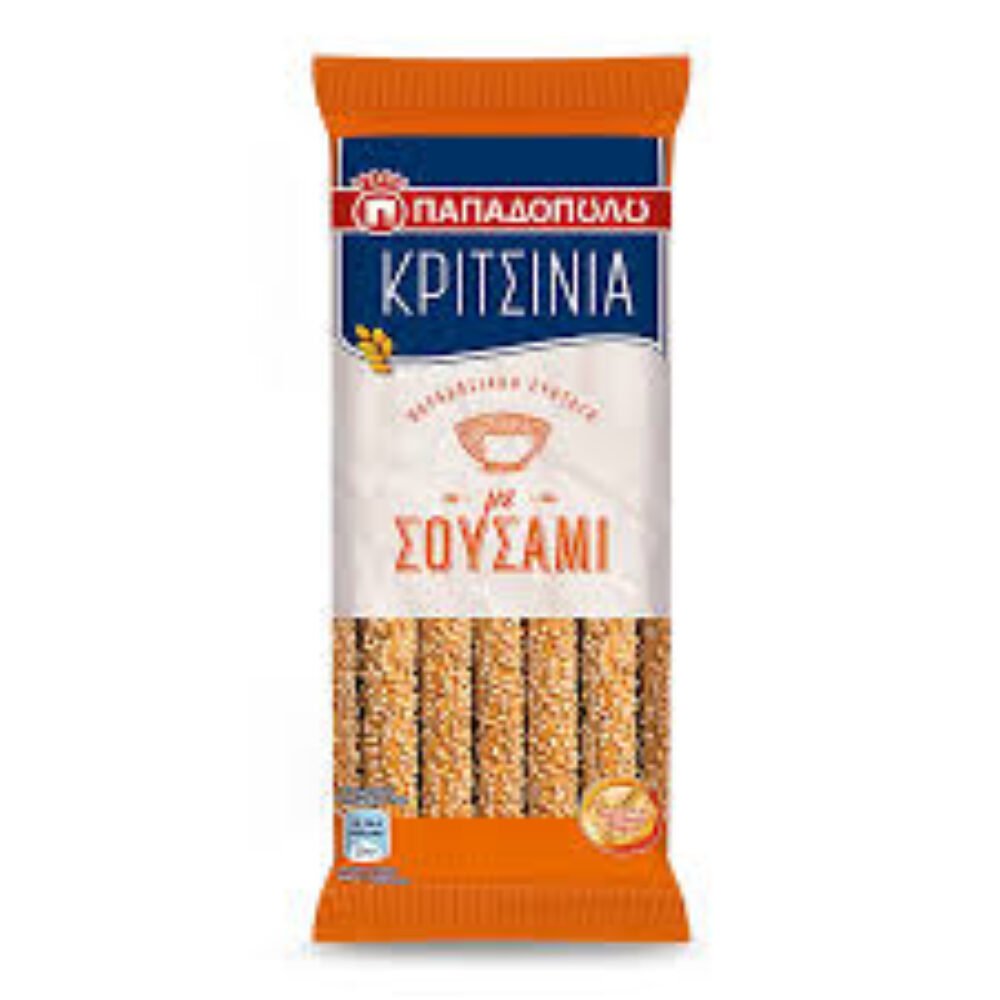 Papadopoulos Breadsticks Seasame 130gr