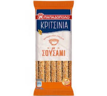 Papadopoulos Breadsticks Seasame 130gr