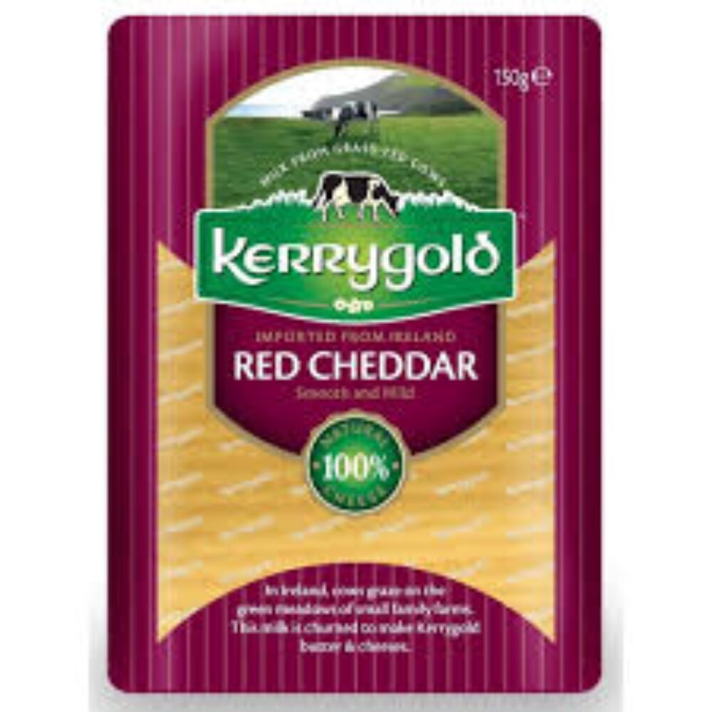 Kerrygold Red Cheddar Sliced Cheese 150gr