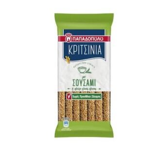 Papadopoulos Breadsticks wholegrain no sugar 170gr