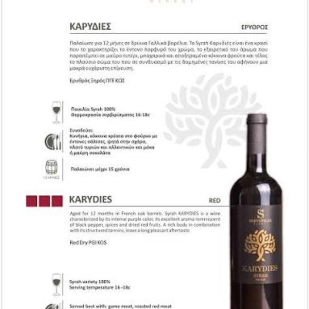 Skevofilax Winery Karydies Syrah 750ml