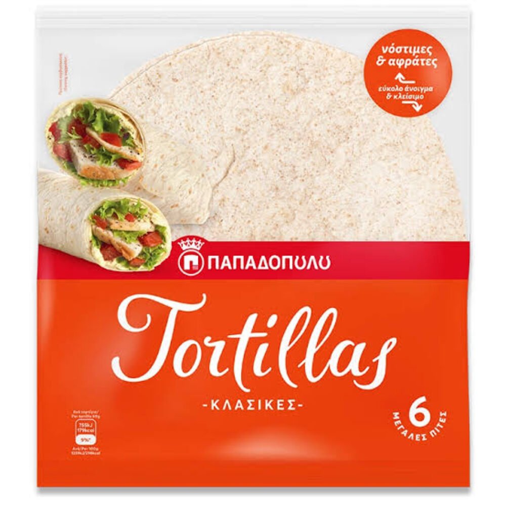 Papadopoulos Tortillas Classic 6pcs