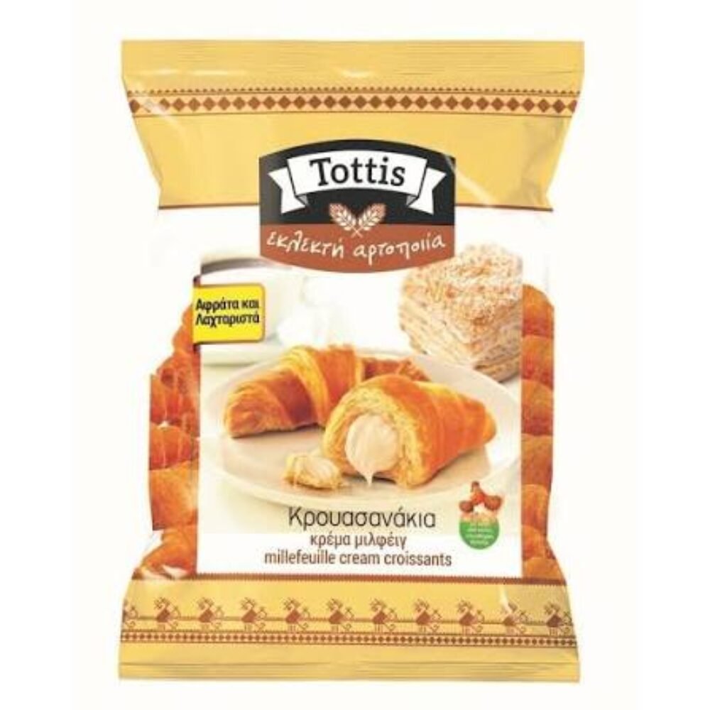 Tottis Mini Croissants Millefeuille Cream 300gr