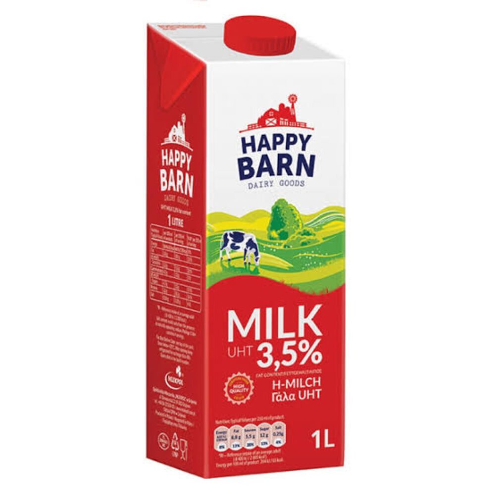Happy Barn UHT Milk Longlife 3,5% fat 1L